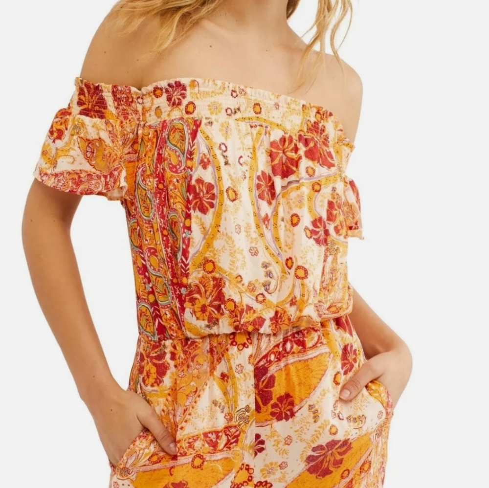 FREE PEOPLECarmen Jumpsuit In Golden Gate size XSmall